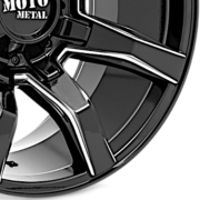 モトメタル　MO804 スパイダー　グロスブラック/ミルド