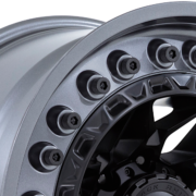 ブラックライノ　アルファ BR008　マットブラック/ガンメタリップ