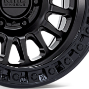 KMC　KM552 IMS　マットブラック/グロスブラックリップ