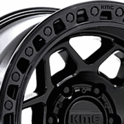 KMC　KM553 トルクス　マットブラック/グロスブラックリップ