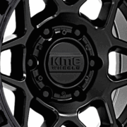 KMC　KM553 トルクス　マットブラック/グロスブラックリップ