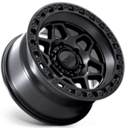 KMC　KM553 トルクス　マットブラック/グロスブラックリップ