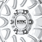 KMC KM556 クラクス シルバー/マシンドフェース