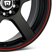 モテギレーシング MR116 FS5 マットブラック/レッドストライプ