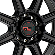 モテギレーシング MR142 CS8 サテンブラック/レッドストライプ