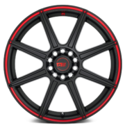 モテギレーシング MR142 CS8 サテンブラック/レッドストライプ