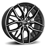 MOMO　スパイダー　マットブラック/ダイヤモンドカット