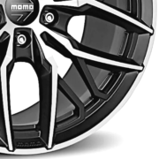 MOMO　スパイダー　マットブラック/ダイヤモンドカット