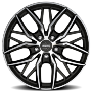 MOMO　スパイダー　マットブラック/ダイヤモンドカット