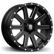 KMC　XD818 ヘイスト　サテンブラック/ミルドスポーク