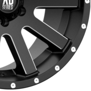 KMC　XD818 ヘイスト　サテンブラック/ミルドスポーク