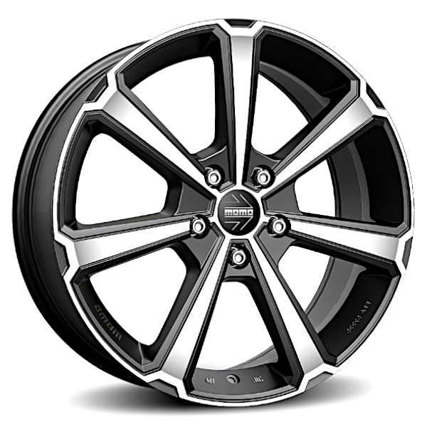 直接引取225/55R18 PCD108 タイヤホイール MOMO LEGEND MOMO レジェンド マットブラック/ポリッシュ - | ランクル・プラド